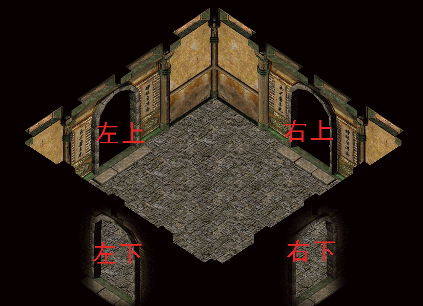 祖玛阁方位示意图
